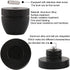 Tertullus 4 Pcs Ball Beads Speaker Isolation Feet, Audio Shock Absorber Subwoofer Isolation Pads 33×30 (Black)