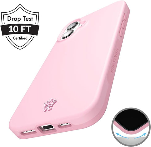 VELVET CAVIAR 16 10ft for iPhone Case - Compatible with MagSafe - Drop Protection (Pink Strawberry Milk)