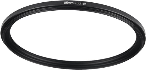95mm to 86mm Step-up Adapter Rings, Black Metal Filter Adapter Compatible with All Brand UV CPL ND Camera Lens Filters