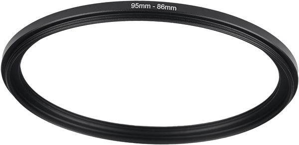 95mm to 86mm Step-up Adapter Rings, Black Metal Filter Adapter Compatible with All Brand UV CPL ND Camera Lens Filters