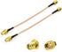 BINGFU SMA Female Bulkhead Mount to SMA Male RG316 Antenna Extension Cable, 6 inch 2-Pack