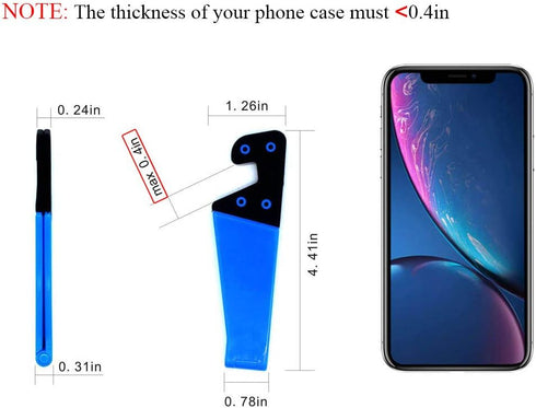 Portable Cell Phone Stand for Desk, Foldable Pocket Travel Mobile Phone Holder, Pack of 3, Compatible with iPhone,