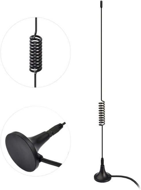 BINGFU Universal Car Stereo FM AM Radio Antenna Magnetic Base Aerial for Vehicle Truck SUV Truck RV Marine Boat Car