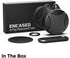 Encased Waterproof Airtag Case Compatible with Apple Airtag Keychain Holder, Black (2)