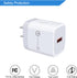 Quick Charge 3.0 Fast Charger with 6Ft USB Type C Cable for LG Stylo 4/5/6, Samsung Galaxy S24 S23 S22 S21