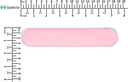 Geekria Cooling-Gel Hook and Loop Headband Pad, DIY Installation No Tool Needed, Fits Geekria Headband Cover (Pink)