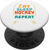 Couscous Eat Sleep Hockey Repeat funny retro vintage PopSockets Standard PopGrip