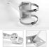 Universal Wall Corner Mounting Bracket Holder Stand for Security Camera, Pole Mount with 2 Loops for Dahua Bullet and