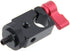 CAMVATE 15mm Single Rod Clamp with 1/4" Mount Screw Adapter (M5 Rotating Knob-Red) - 0866