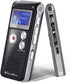 BrilliantHouse 16GB Digital Voice Recorder Voice Activated Recorder with Playback 1536KBPS Upgraded Portable