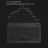 Thin 7 Inch Rechargeable Russian Keyboard, Bilingual Bluetooth for Android, Windows, iOS