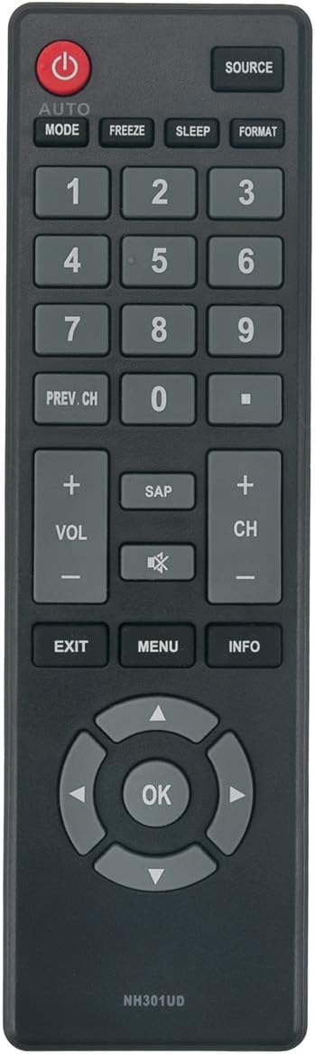 NH301UD Replacement Remote Control for Emerson LCD TV Models LE190EM3, LE220EM3, LE260EM3, LE320EM3, LC391EM3, LC501EM3