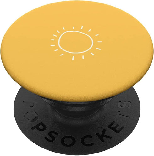 Aesthetic Yellow Sun PopSockets Swappable PopGrip