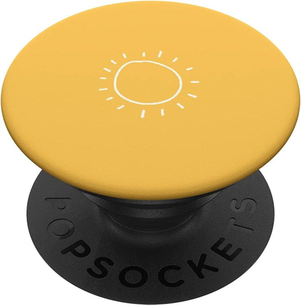 Aesthetic Yellow Sun PopSockets Swappable PopGrip