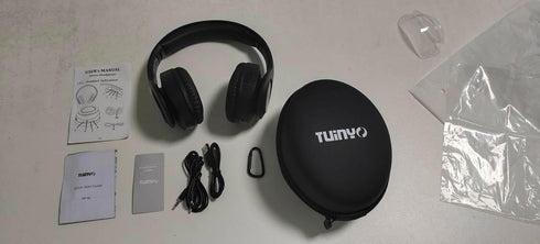 TUINYO Bluetooth Headphones Wireless, Over Ear Stereo Headset with 40H Playtime