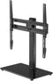suptek Universal Swivel Table Top TV Stand for 26-55 inch LED OLED Flat Curved Screens, Height Adjustable with Glass