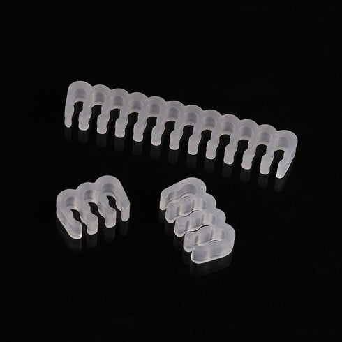 Rooyar 2.5-3.2mm 4/8/6 /24Pin PP Cables Comb Clamp Clip Dresser for PC Power Cables Wiring for PC GPU Collect Clips