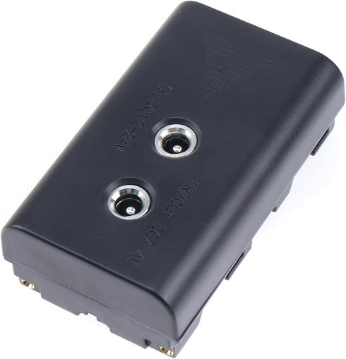 FocusFoto Dummy NP-F960/750/770/970 Power Adapter NP-F Battery DC Coupler Replacement of with a DC Input and a DC