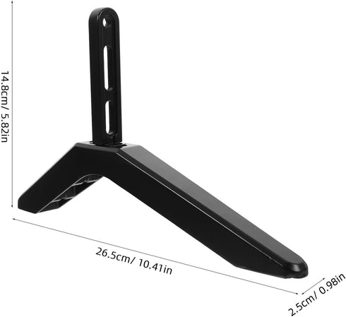 HAPINARY Universal Tv Stand Tabletop Mount Holder Adjustable Height Compatible with Flat Screen Tvs Grey Desktop