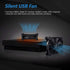 SCCCF 120mm 5V USB Dual Control Fan, Portable Cooling Fan for Flat-Screen TV Receiver Router DVR PlayStation Xbox