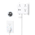 TROND 360 Rotating Plug Outlet Extender, 1.5FT Short Extension Cord, 3 AC Electrical