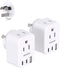 US to Australia New Zealand Power Plug Adapter, Australia Travel Adapter with 2 Outlets 3 USB Ports, 2 Pack