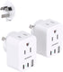 US to Australia New Zealand Power Plug Adapter, Australia Travel Adapter with 2 Outlets 3 USB Ports, 2 Pack