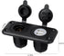 Jtron 1-Socket Cigarette Lighter Power Adapter DC Outlet Splitter, 2.1A Waterproof Dual USB Slot Socket for RV Car Boat
