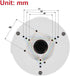 PFA130-E Waterproof Junction Box for Indoor/Outdoor Dome and Bullet Camera, White with Cable Gland