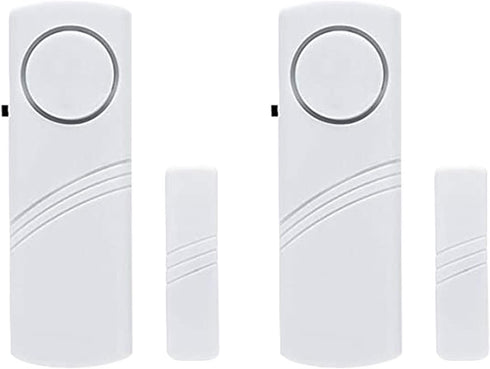 2 Pack Door Alarms for Home Security, Window Door Alarms, DIY Protection Burglar Bell Alarm for Home