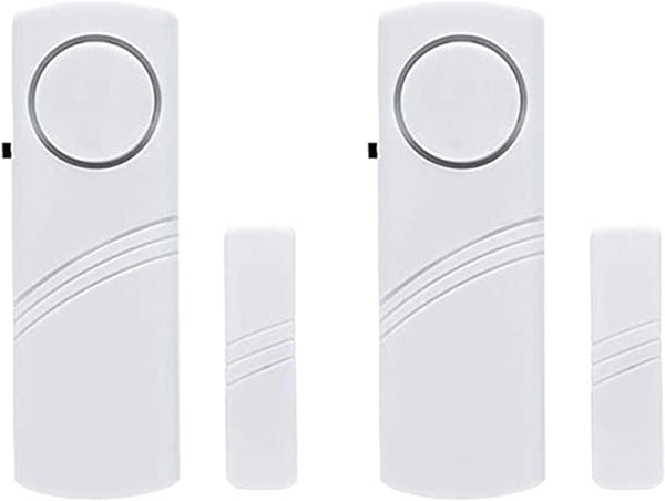 2 Pack Door Alarms for Home Security, Window Door Alarms, DIY Protection Burglar Bell Alarm for Home