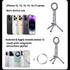Generic Magnetic Mobile Phone Tripod Stand, Portable Folding Design Phone Holder, Compatible with iPhone/Android