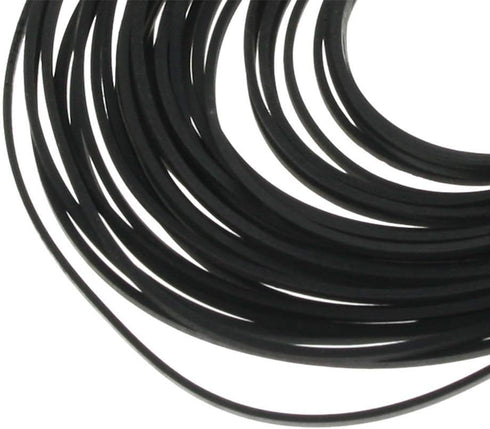 Rubber Belt DVD/CD Cassette Recorder Repair, Maintenance Mix Cassette Rubber Square Belt, Black (60PCS)