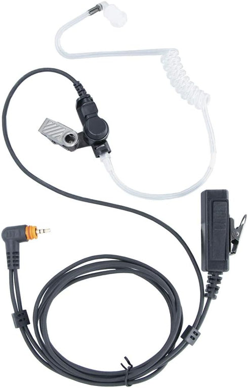 SL300 TLK100 Acoustic Tube Earpiece with PTT Mic, Walkie Talkie Headset for Motorola SL Series 2 Way Radio