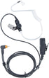 SL300 TLK100 Acoustic Tube Earpiece with PTT Mic, Walkie Talkie Headset for Motorola SL Series 2 Way Radio