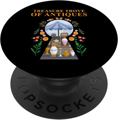 Thrifting Treasure Trove Of Antiques Garage Sale Junk Market PopSockets Standard PopGrip
