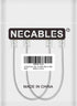 NECABLES 2-Pack 6 Inch Short Telephone Cord, Wall Phone Cable for Landline RJ11 6P4C Male to Male