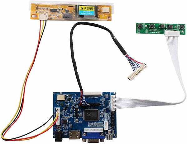 VSDISPLAY LCD Controller Board +VGA+2AV for 15.4" 17" 1440x900 30Pin LVDS LCD Panel (Not All Screen Models Listed)