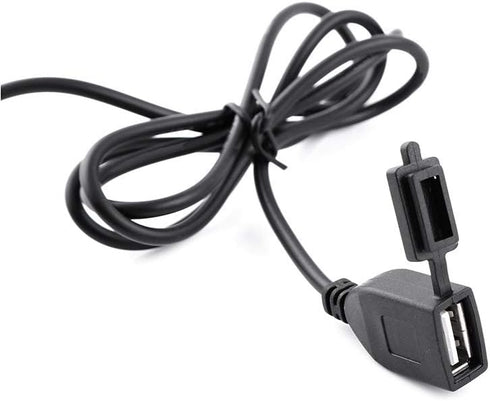 Ultra Compact USB Direct Hardwire Adapter Kit, Waterproof Power Cord Supply for Motorcycle, Smart Phone, GPS