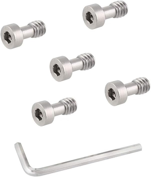 CAMVATE 1/4"-20 Camera Screw Adapter with Hexagon Socket Head for Tripod Baseplate (5 Pieces) - 2550