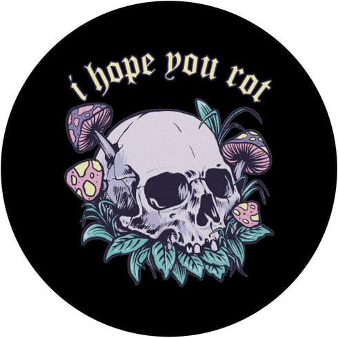 Pastel Goth Aesthetic Skull Mushrooms Edgy Alt E-girl PopSockets Standard PopGrip