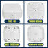 5" Security Camera Base Junction Box, Universal Electrical Box for CCTV Surveillance Cameras, Plastic Waterproof