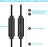3 Packs Earphones with Remote & Microphone, In-Ear Stereo Sound, Noise Isolating for Smartphones, Laptops, Gaming