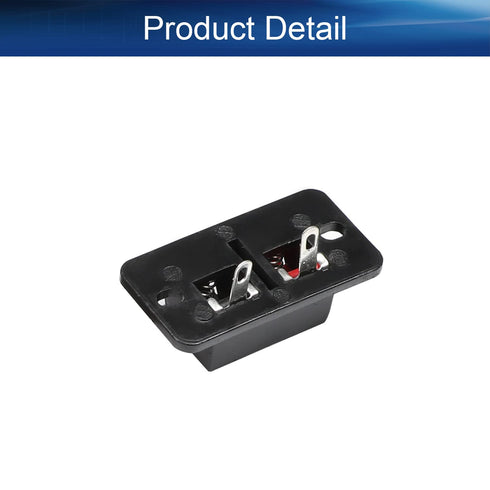 Heyiarbeit 8Pcs 2-Way Speaker Terminal Block Spring Push Release Connector 2 Position Amplifier Clamp Test Clip