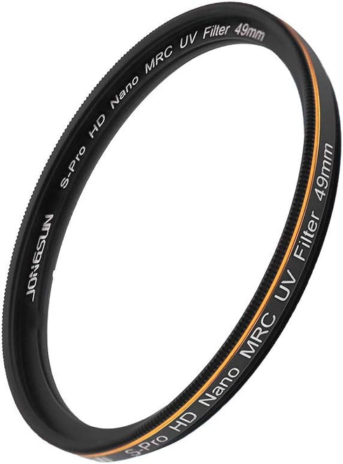 49mm UV Filter, S-Pro HD Nano MRC Ultraviolet Protection Filter, Multicoated, Ultra-Slim, Lens Cloth Kit