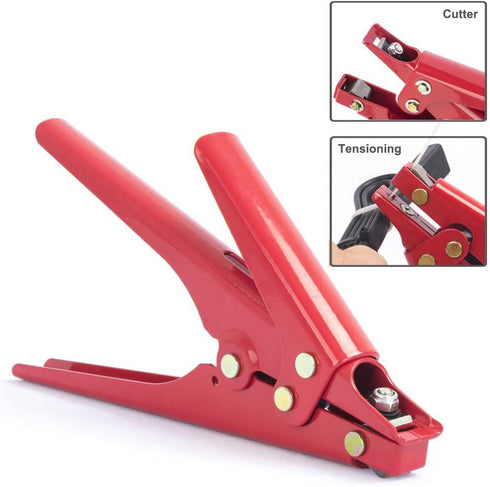 Zip Tie Tool - Zip Tie Gun for Tensioning and Cutting Plastic Nylon Cable Ties of Width Under 3/8 Inch by Superun