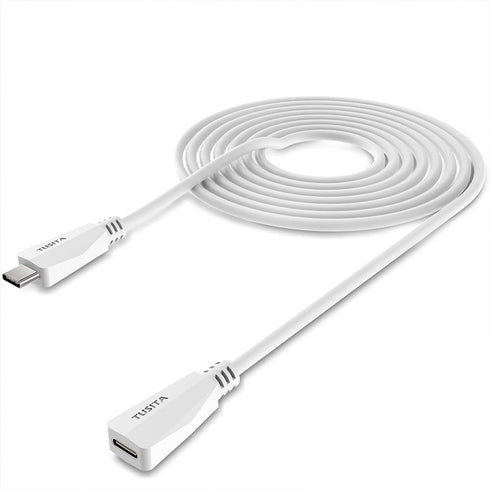 TUSITA 20ft/6M Power Extension Cable - USB C Male to Female, perfect for all your charging needs.