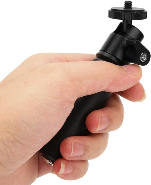 ZGHUNVRE 360 1/4" Aluminum Alloy Small Ball Head Selfie Stick, Universal Motion Camera Handle with Adjustable Angle