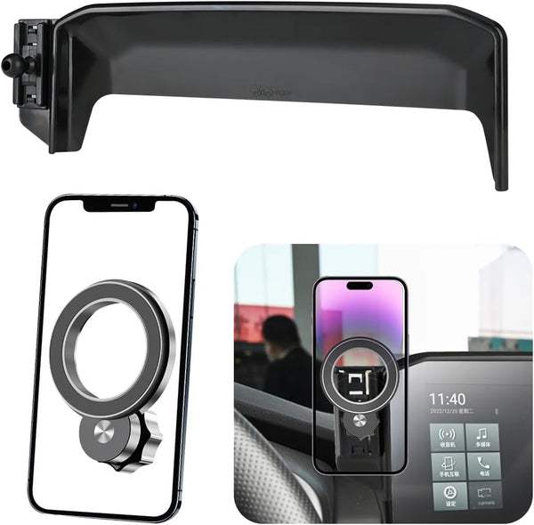 JIEZMO Car Magnetic Phone Mount for Mitsubishi Outlander 2022 2023 2024 9 inch