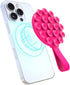 FELONY CASE 17, 16, 15, 14, 13, 12 - Neon Pink Magnetic Suction Cup Phone Mount and Grip Strong Silicone Holder